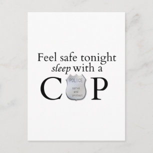 Feel safe tonight! postcard