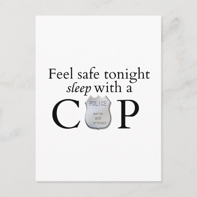 Feel safe tonight! postcard (Front)