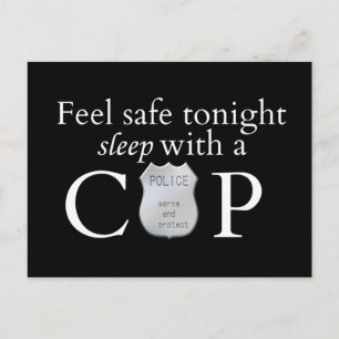 Feel safe tonight! postcard