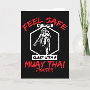 Feel Safe With A Muay Thai Fighter Kickboxing Card