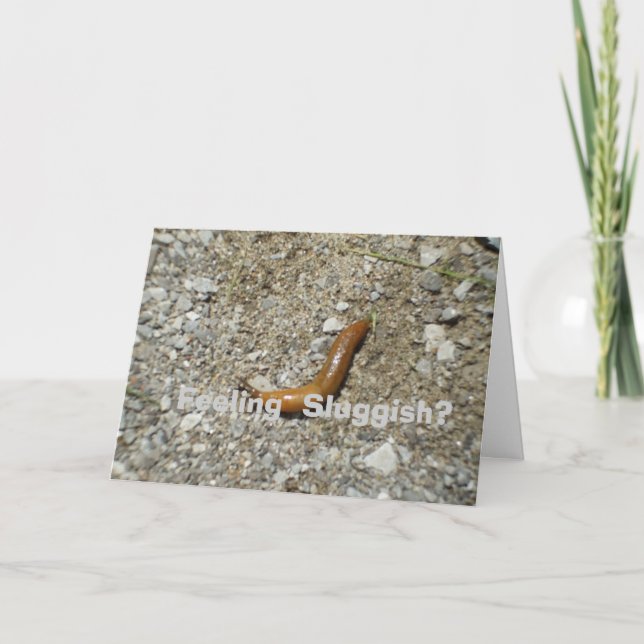 Feel Sluggish? Slug on Cement Card (Front)