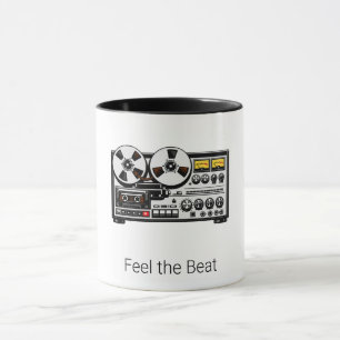 Feel the Beat Retro Audio Tape Coffee Mug