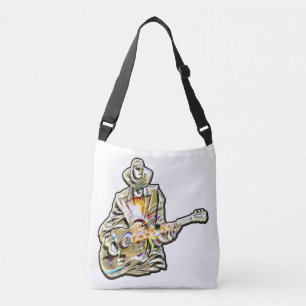 Feel the Blues – Artistic Guitar Design Crossbody Bag