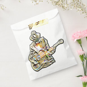 Feel the Blues – Artistic Guitar Design Favour Bags