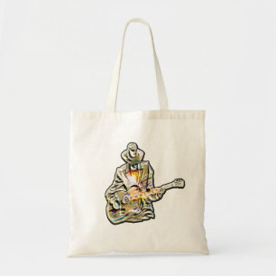 Feel the Blues – Artistic Guitar Design Tote Bag