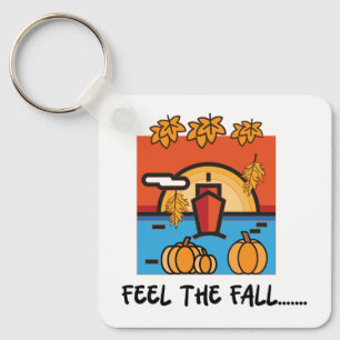 Feel the fall autumn season beauty key ring
