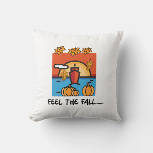 Feel the Fall Autumn Season Vibes Cushion