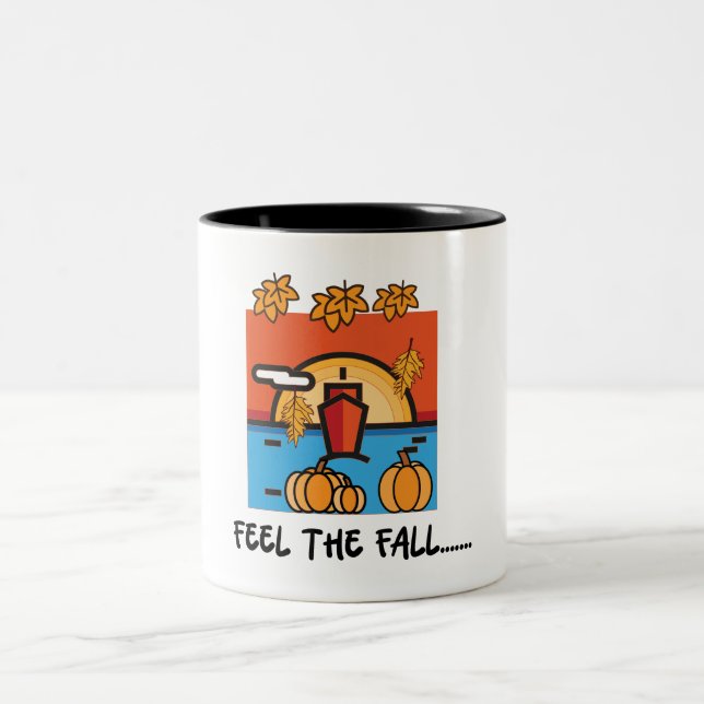 Feel the Fall colourful Coffee Mug (Center)