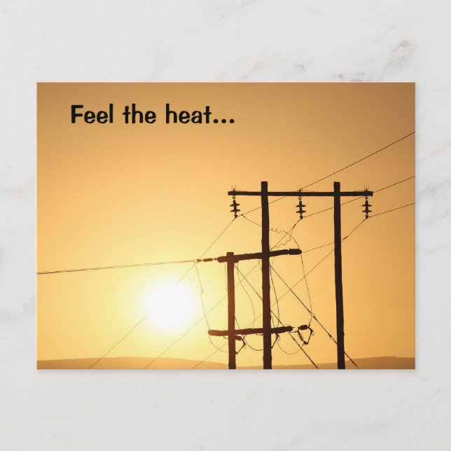 Feel the Heat of an African Sunrise Postcard (Front)