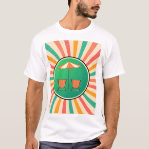 Feel the Holiday Vibes: A Fresh and Fun Retro Summ T-Shirt