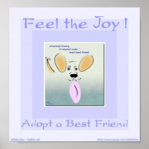 Feel the Joy - Adopt a Best Friend Poster