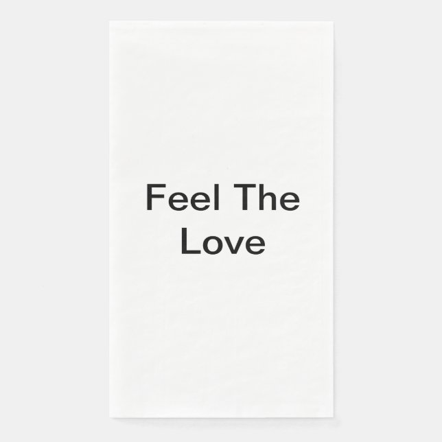 Feel the Love Napkin (Front)