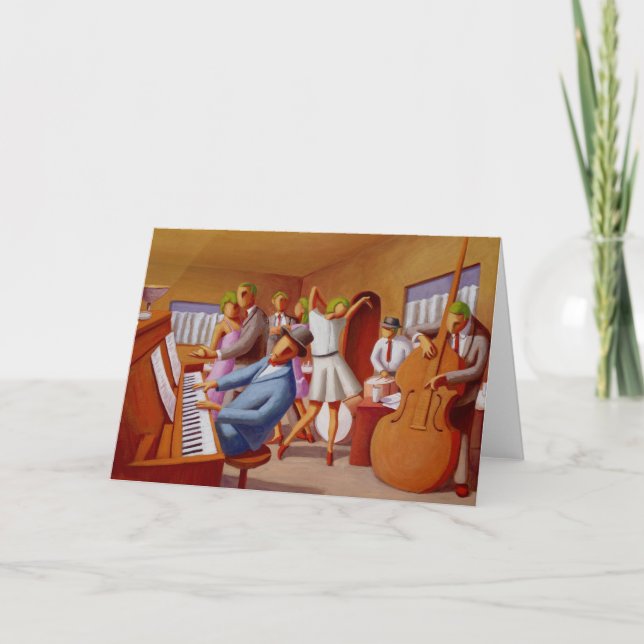 "Feel The Music" Greeting Cards (Front)