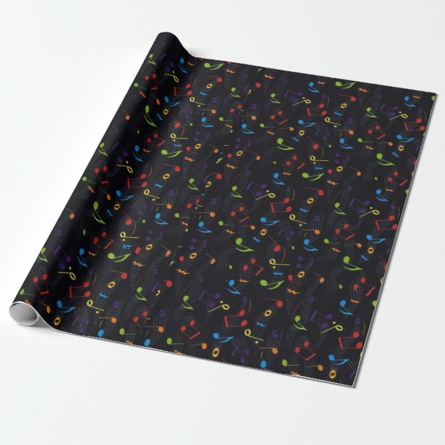 Feel The Music Wrapping Paper (Unrolled)