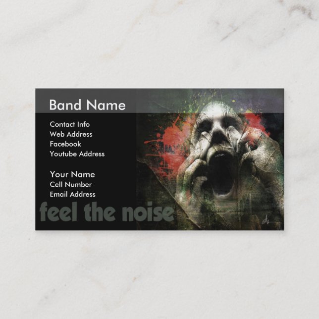 Feel The Noise Business Card (Front)