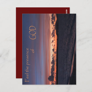 Feel the Presence of GOD Postcard