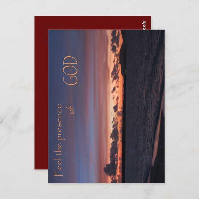 Feel the Presence of GOD Postcard (Front/Back)