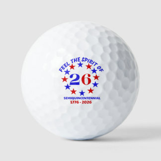 FEEL THE SPIRIT OF 26  GOLF BALLS