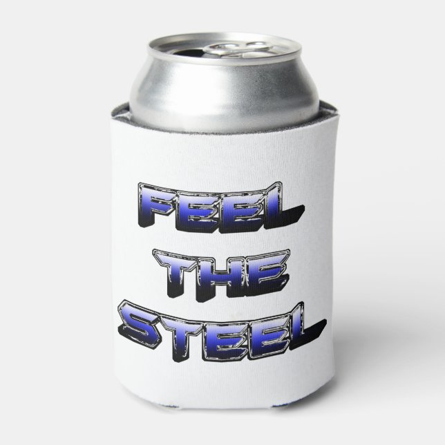 FEEL THE STEEL CAN COOLER (Can Front)