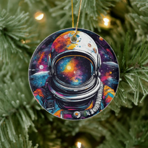 Feel the Universe within You - Cosmic Odyssey Ceramic Tree Decoration