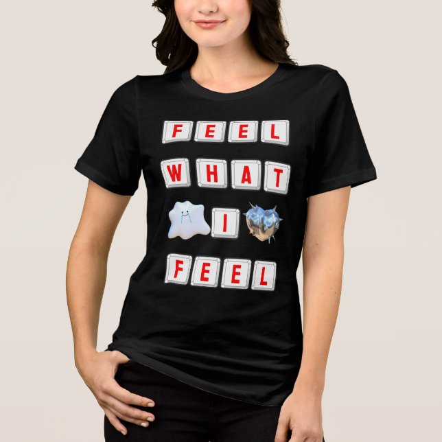 Feel What I Feel Tri-Blend Shirt (Front)