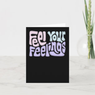 Feel Your Feelings Word Art Sticker2 Card