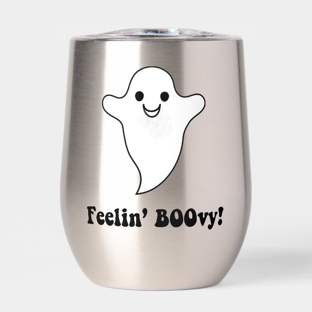 FEELIN’ BOOvy Insulated Stemless Wine Glass (Front)