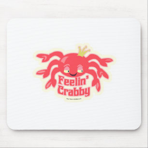 Feelin Crabby Cute Crab Mouse Mat
