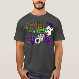 Feelin' Cute Kinda Spooky, Hippie Halloween Ghost T-Shirt