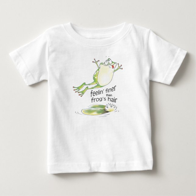 feelin' fine frog baby T-Shirt (Front)