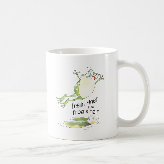 feelin' fine frog coffee mug (Right)