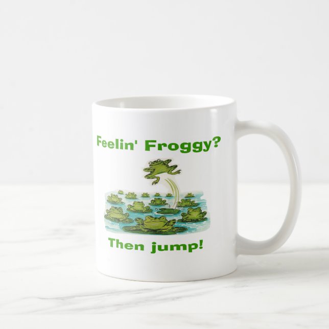 feelin froggy coffee mug (Right)