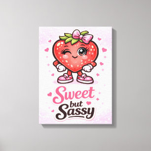 Feelin Fruity - Sweet but Sassy - Foodie Fiends Canvas Print