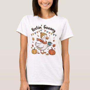 Feelin' Goosey Fall Pumpkin Latte T-Shirt