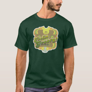 Feelin Groovy Illustrated Seventies Cartoon Slogan T-Shirt