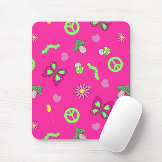 Feelin' Groovy Mouse Mat (With Mouse)