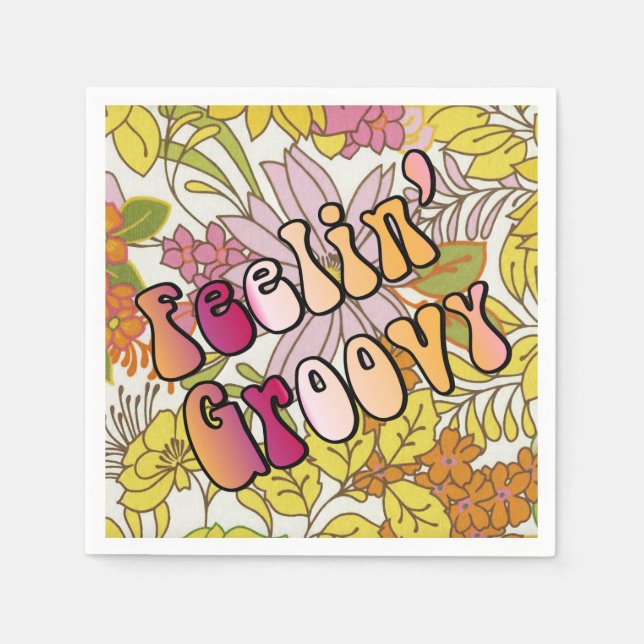 Feelin' Groovy Napkin (Front)