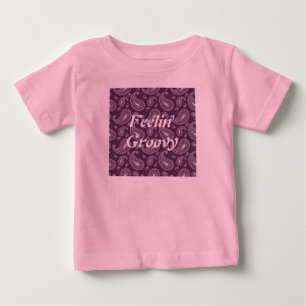 Feelin' Groovy Purple Paisley Baby T-Shirt