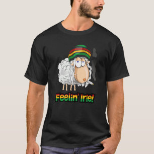Feelin' Irie  Patois Jamaica Sheep Jamaican Slang T-Shirt