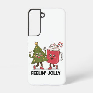 Feelin Jolly Christmas Tree Coffee Lover Winter Samsung Galaxy Case