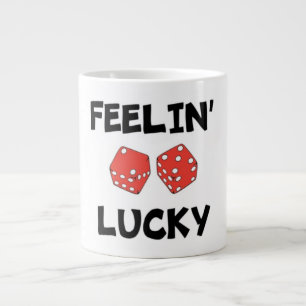 "FEELIN' LUCKY" DICE LARGE COFFEE MUG