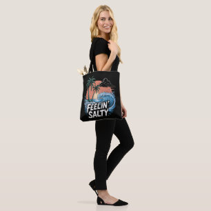 Feelin Salty Beach Summer Vacation 70S Tote Bag