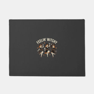 Feelin’ Witchy Halloween Witch Dance Doormat