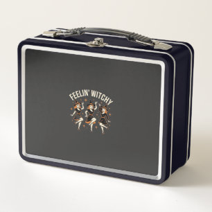 Feelin’ Witchy Halloween Witch Dance Metal Lunch Box