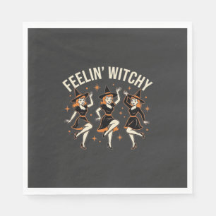 Feelin’ Witchy Halloween Witch Dance Napkin