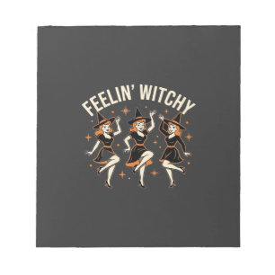 Feelin’ Witchy Halloween Witch Dance Notepad