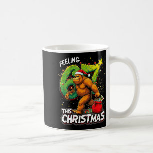 Feeling 67 Funny Christmas Bigfoot Holiday  Coffee Mug