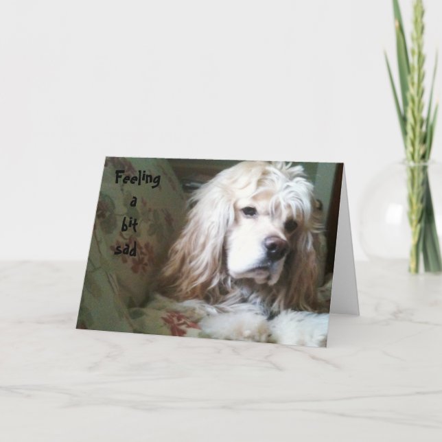 FEELING A BIT SAD OVER THE HILL CARD (Front)