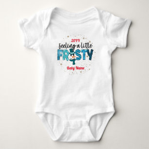 Feeling A Little Frosty Customise Baby Bodysuit