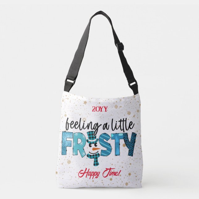 Feeling A Little Frosty Customise Crossbody Bag (Front)